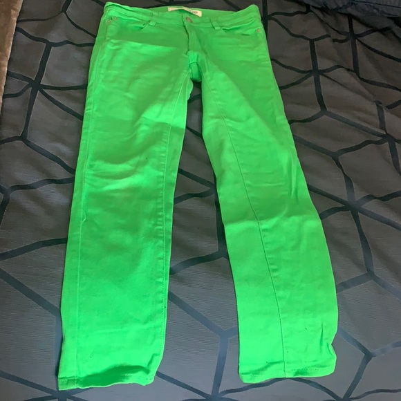 Colored Skinny Jeans - Kelly Green - Picture 3 of 3